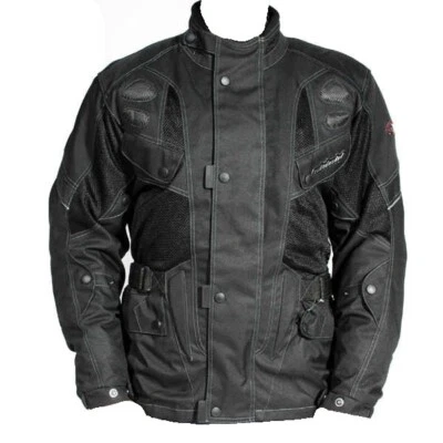 Giacca Giubbino Impermeabile Moto Scooter Tecnico Con Protezione Urbano Nero - Immagine 1 di 4