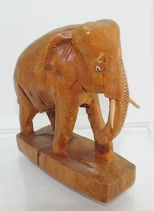 Elefant Holzfigur Handgeschnitzt  - Picture 1 of 5