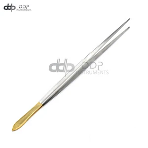 TC Cushing Dressing Forceps 12" Serrated Tungsten Carbide Tips Surgical Instru - Picture 1 of 3