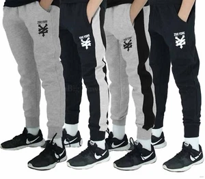 Zoo York Kids Boys Jog Pants Fleece Joggers Cuffed Bottoms Cotton Ages 6–13 - Picture 1 of 17