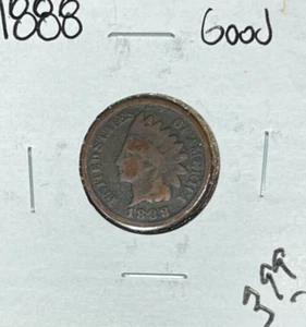 CENTAVO CABEZA INDIA 1888 ~ BUENO ~ ~BONITA MONEDA~ - Imagen 1 de 2