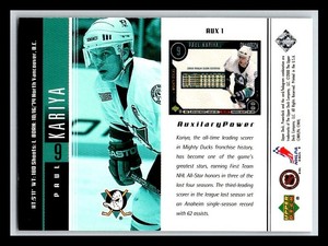 1999-00 Upper Deck PowerDeck Auxiliary #1 Paul Kariya