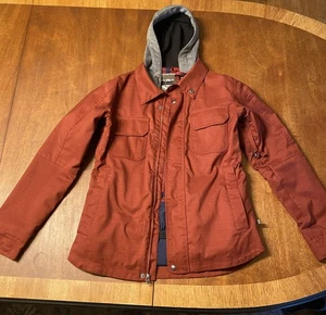 burton dry ride dark brick red snowboard jacket - Picture 1 of 8