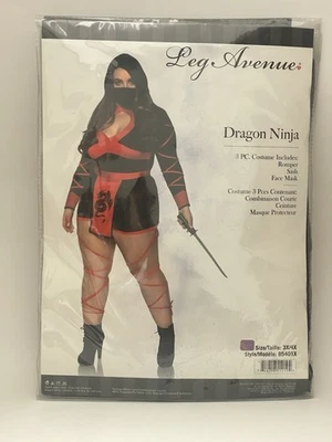 Disfraz de ninja dragón talla grande para mujer Foto 1 de 2