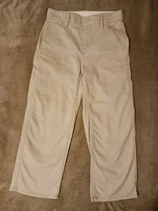 Gap Kids Boys Khaki Easy Fit Straight Leg Pants Size 6 Husky - Picture 1 of 5