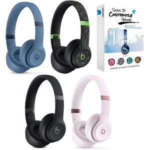 Beats Solo 4 Bluetooth Wireless Headphones with MightySkins Wrap Bundle - Picture 1 of 25