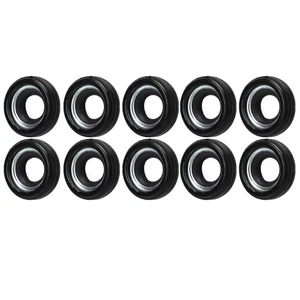 10Pcs Car AC Air Conditioner Compressor Shaft Oil Seal Kit Rubber For V5 AC´ - Picture 1 of 12