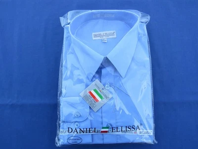 "DANIEL ELLISSA", CAMISA DE VESTIR HOMBRE, AZUL CLARO, MANGA LARGA, 17-1/2" X 36"/37" Foto 1 de 4