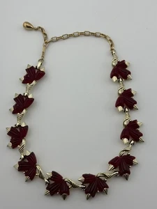 Vintage Marvella signierter rotgoldfarbener Halsreif Halskette - Bild 1 von 19