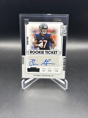 2021 Panini Contenders Rookie Ticket Thomas Graham Jr. Rookie Auto Chicago Bears - Image 1 of 2
