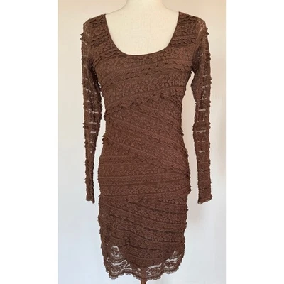 Max Studio Womens Dress XS Y2K Lace Bodycon Sexy Evening Stretch Mini Dress - Image 1 of 4