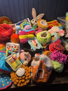 35 Stück Bellenbox Hundespielzeug Plüsch Überraschung Quietscher Krinkle riesiges Set XS/S - Bild 1 von 11