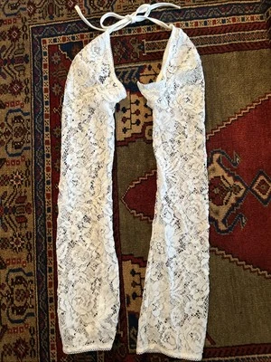 Brazo de hombro con manga de encaje para boda blanco sin dedos floral desmontable nuevo sin etiquetas Foto 1 de 4