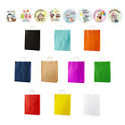 Large Twisted Handle Paper Carrier Bags with Happy Birthday (Animals) Stickers