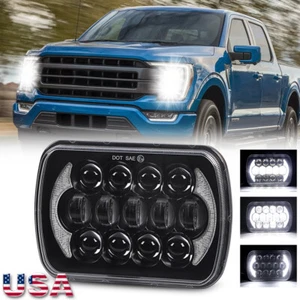 For Ford F-100 F-150 F-250 E-350 Bronco 7x6 5x7" LED Headlight Sealed Beam H6054 - Foto 1 di 15