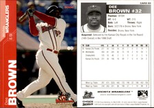 Dee Brown 2006 Choice Wichita Wranglers #03 Card *AutographDen*