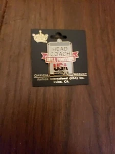 2000 WOMEN'S OLYMPIC BASKETBALL NELL FORTNER HEAD COACH JERSEY PIN NEW FREE SHIP - Picture 1 of 1