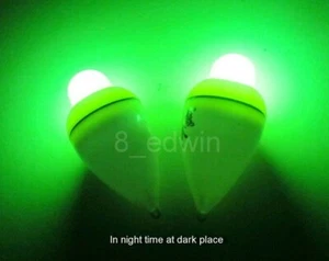 2 x LED Electronic Night Fishing Floats Hairtail Mackerel Cuttlefish Kingfish - Picture 1 of 12