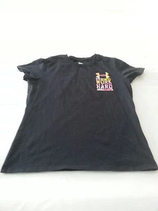 UNDER ARMOUR UA YOUTH LARGE L COTTON SHORT SLEEVE BLACK LOOSE FIT SPORTS - Picture 1 of 5