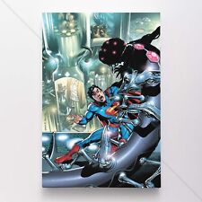 Superman Poster Canvas Comic Book Cover Art DC Print #38408