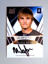 2011 SELECT INFINITY AFL *DRAFT PICK SIGNATURE* DPS18 MATTHEW WATSON CARLTON