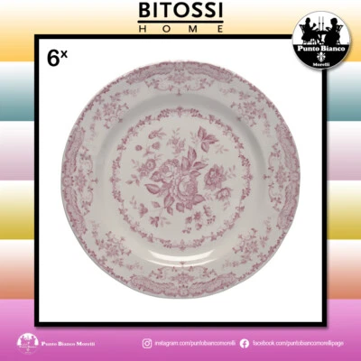 BITOSSI HOME | ROSE Set di 6 piatti da frutta o da dessert