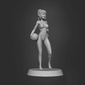 Kits de garaje modelo sin pintar 1/24 1/18 deportivo playa voleibol niña NSFW - Imagen 1 de 2