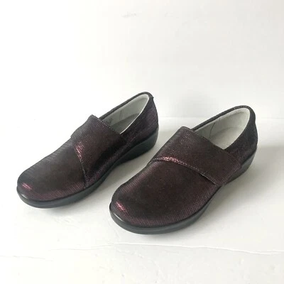 Alegria Lauryn Walking Clogs Shoes in Metallic Wine Burgundy Size 38 EU/8-8.5 US - Изображение 1 из 4