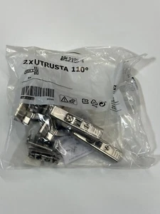 IKEA UTRUSTA Sektion Cabinet Door Soft Close HINGE 2 pack 110 Degree 404.017.84 - Picture 1 of 2
