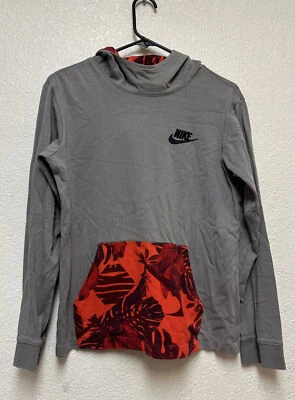 Nike Niños Ropa Deportiva Jersey Sudadera con Capucha Gris Rojo Talla XL AQ9664 056 Foto 1 de 4
