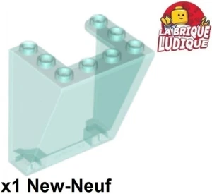 Lego 1x Windscreen 3x4x4 pare brise inverted inversé bleu trans light blue 72475 - Picture 1 of 1