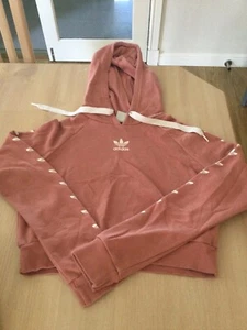 Adidas Pink Cropped Hoodie. XS - Picture 1 of 1