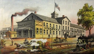 Antica cartolina pubblicitaria Pleasant Valley Winery Hammondsport NY anni 1880-1900 - Foto 1 di 5