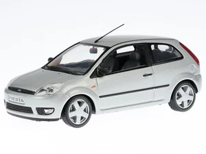 Ford Fiesta 2001 3d silver diecast model car Minichamps 1/43 - Picture 1 of 4