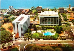 Vista aérea Lamka Oberoi Garden Hotel Colombo City Sri Lanka POSTAL - Imagen 1 de 2