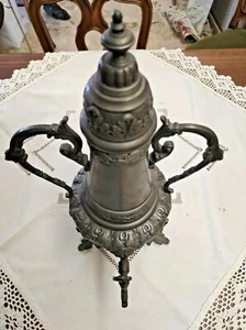 Vintage 70's Pewter Samovar with Faucet Height 45cm - Picture 1 of 4