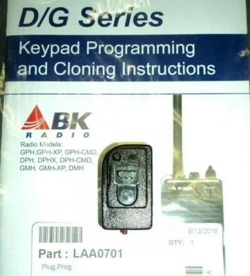 NEW OEM DEALER RELM BENDIX KING BK RADIO LAA0701 PROGRAMMING PLUG DPH GPH EPH