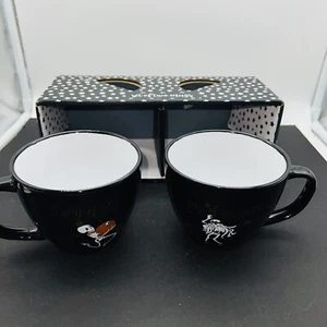 Pair Halloween Mugs King and Queen of Halloween 14 oz With Box - Picture 1 of 9