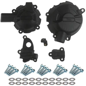 For BMW S1000RR S1000R 2019-2023 Black Motorcycle Engine Protective Cover Set - Picture 1 of 9