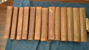 13 BOOK SET-LITTLE JOURNEYS-MEMORIAL EDITION-ELBERT HUBBARD-1916 LEATHER HARDCOV - Bild 1 von 8