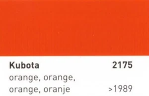 Kramp Kubota Lack Orange 2175 nach Baujahr 1989 Acryl Spray Landmaschinenlack .. - Picture 1 of 3