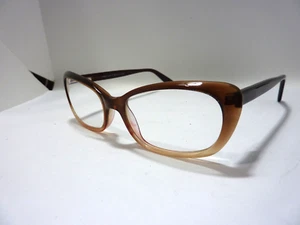 Marco de gafas Legacy Lane 27 para mujer MARRÓN plástico ojo de gato borde completo 51-17-140 - Imagen 1 de 7