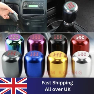 Manual Car Universal 5 Speed Gear Shift Knob Shifter Aluminum Black Lever Stick - Picture 1 of 23