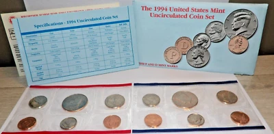 1994 US MINT UNCIRCULATED COIN SET P & D MINT MARKS OGP - Image 1 of 4