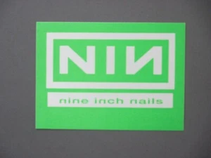 Nine Inch Nails tela satinada backstage pase pegatina ¡NIN! - Imagen 1 de 1