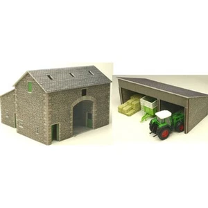 Metcalfe PO251 - Manor Farm Barn Buildings - Die Cut Card Kit 00 Gauge T48 Post - Bild 1 von 3