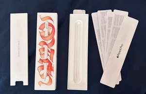 ORIGINAL OEM BOX  AND INSERTS ONLY FOR Wireless Apple Pencil Pro A2538 MX2D3AM/A - Picture 1 of 3