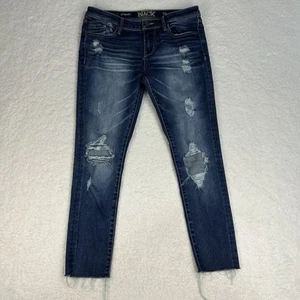 Buckle Black Fit No 53 Skinny Jeans Womens 29 [32x26] Ankle Distressed Whiskered - Picture 1 of 12