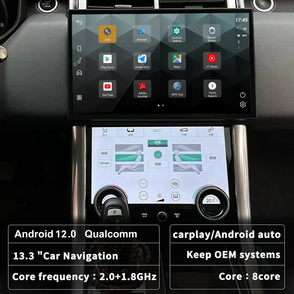 Автомобильное радио Android для Land Rover Range Rover Sport L494 2014-2017 обновление стерео - Изображение 1 из 4