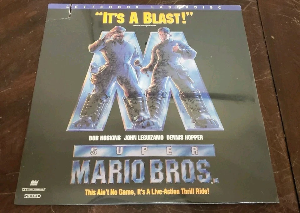 Super Mario Bros. Letterbox LaserDisc Retro Video 1993 Nintendo Game Movie W11 - Image 1 of 4